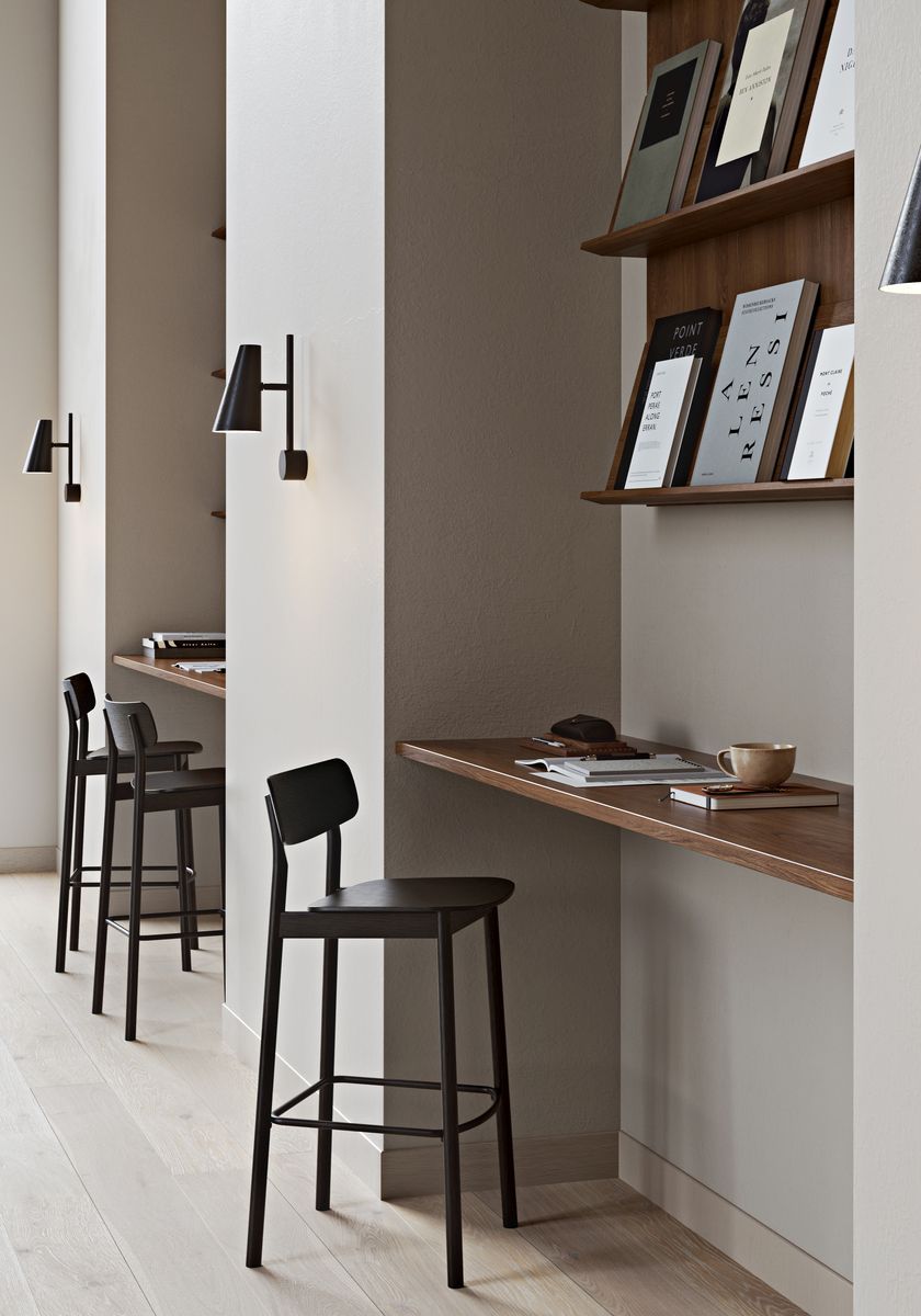 Soma Tabouret de bar Chêne blanc pigmentée Woud