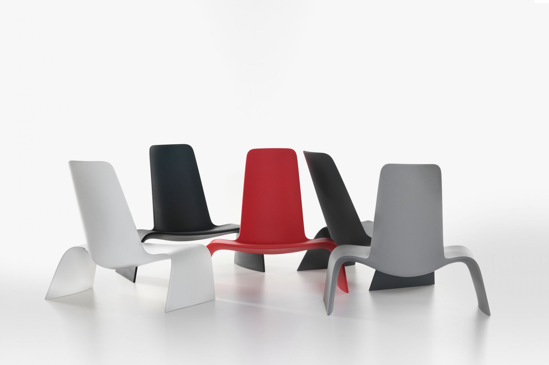 Land Lounge Chair Fauteuil Basalte Gris Plank