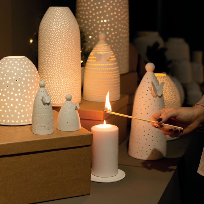 Mini lampe LED en forme d'ange à 2 roues
