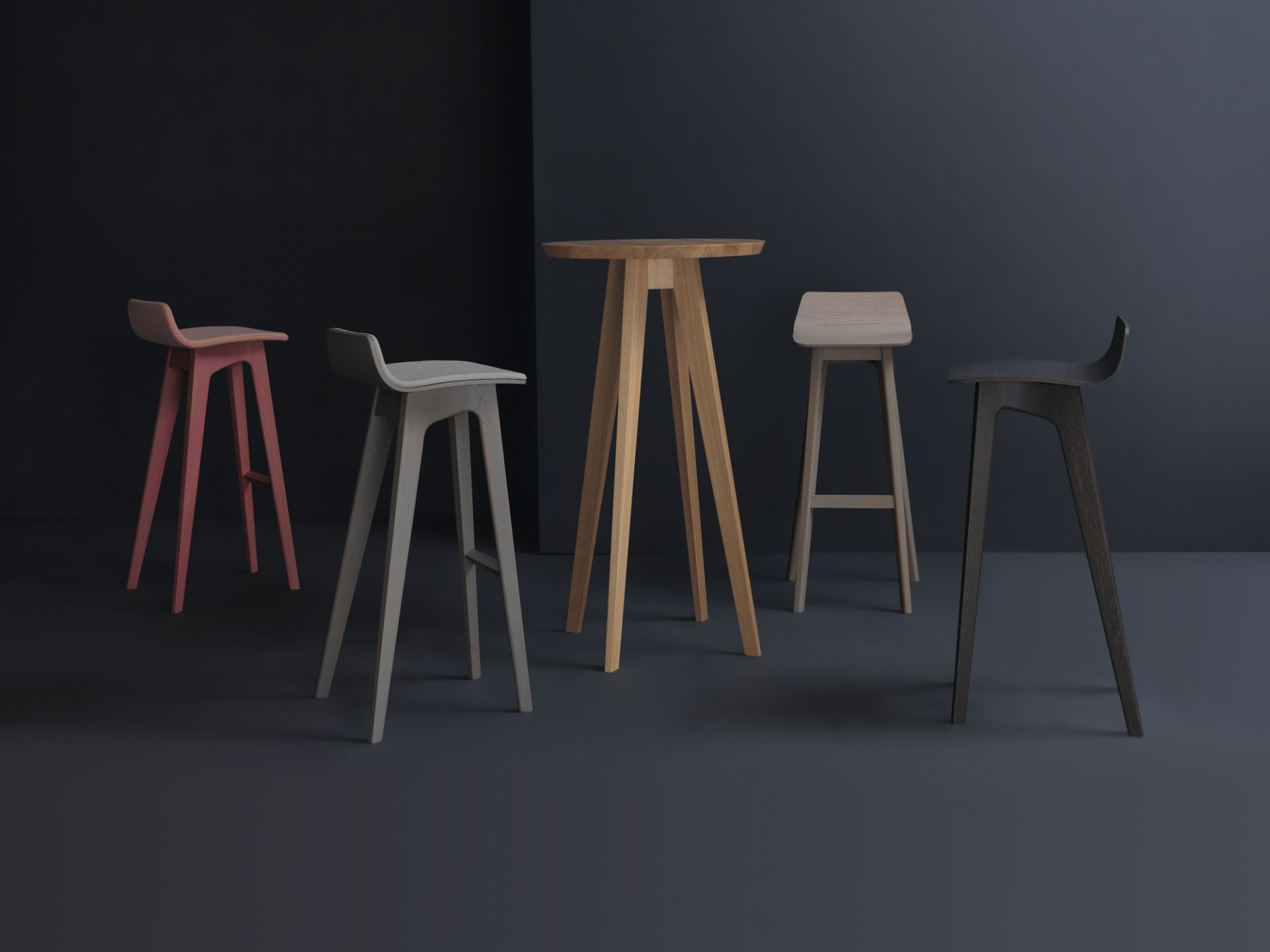 Morph Bar tabouret de bar hauteur du siège 65 chêne Zeitraum