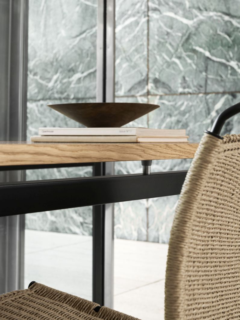 Chaise PK1 cordon naturel Carl Hansen & Søn 