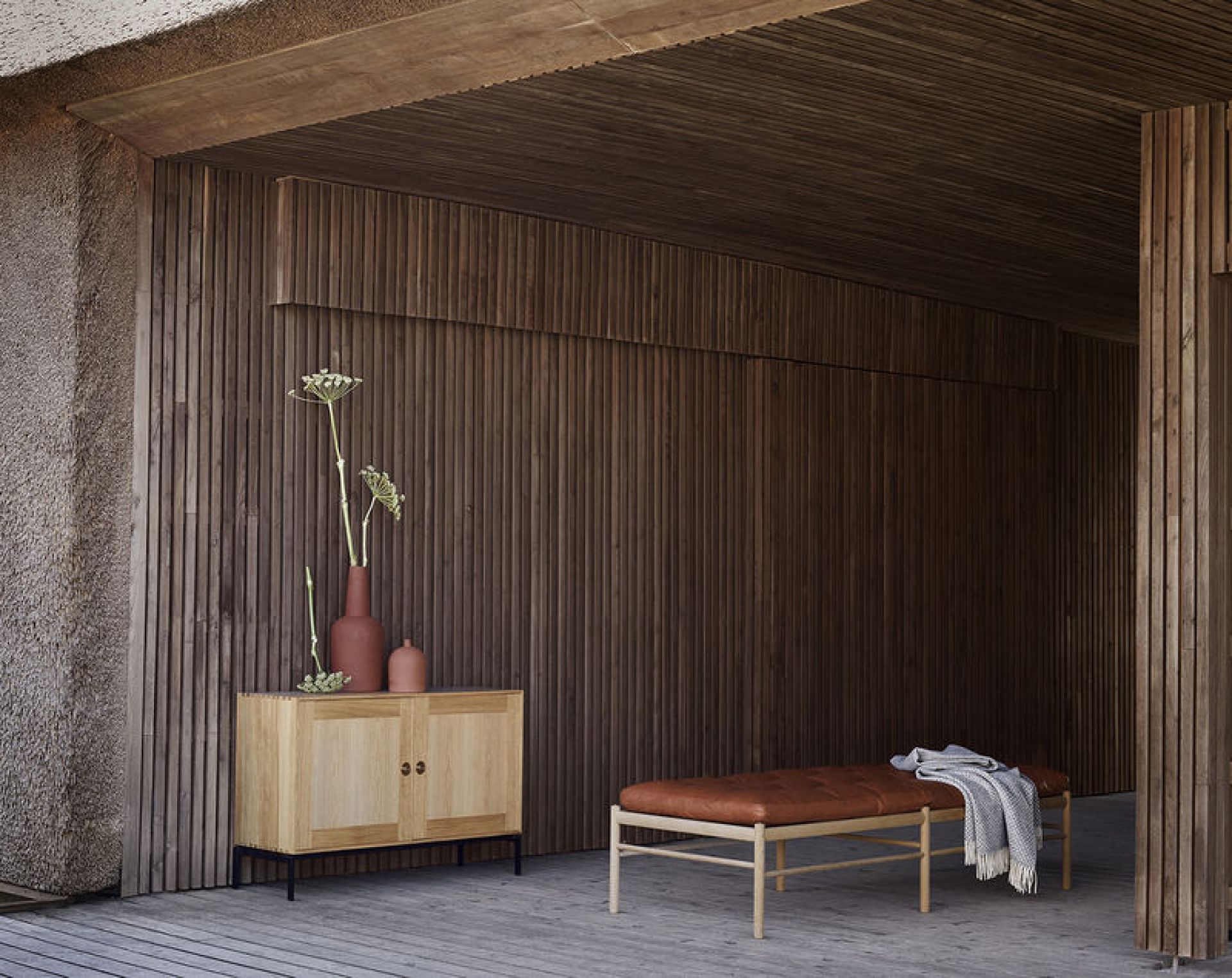 FK63 Système d'étagères Horizontales Profondeur 36 cm avec Portes Carl Hansen & Søn