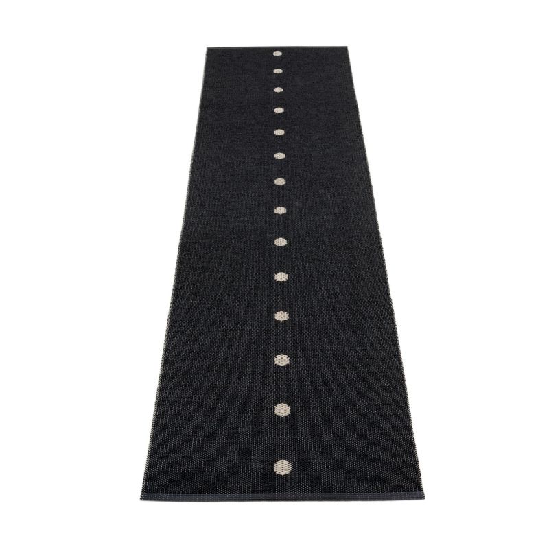 Peg Plastique Tapis 70x280 cm Noir - Vanille Pappelina OFFRE SPECIALE