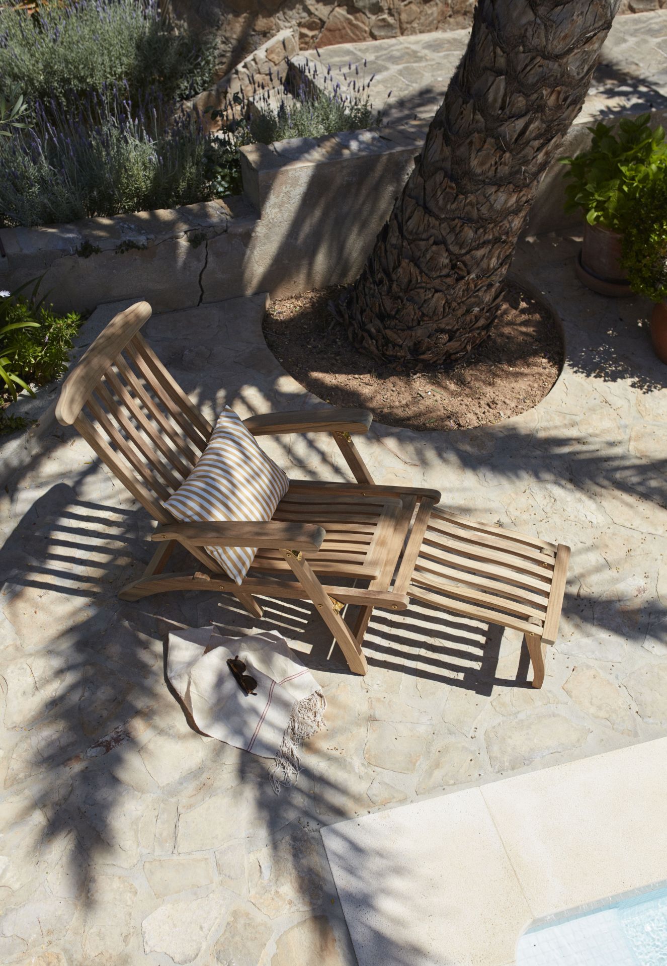 Steamer Deck Chair Chaise longue d'extérieur Skagerak by Fritz Hansen