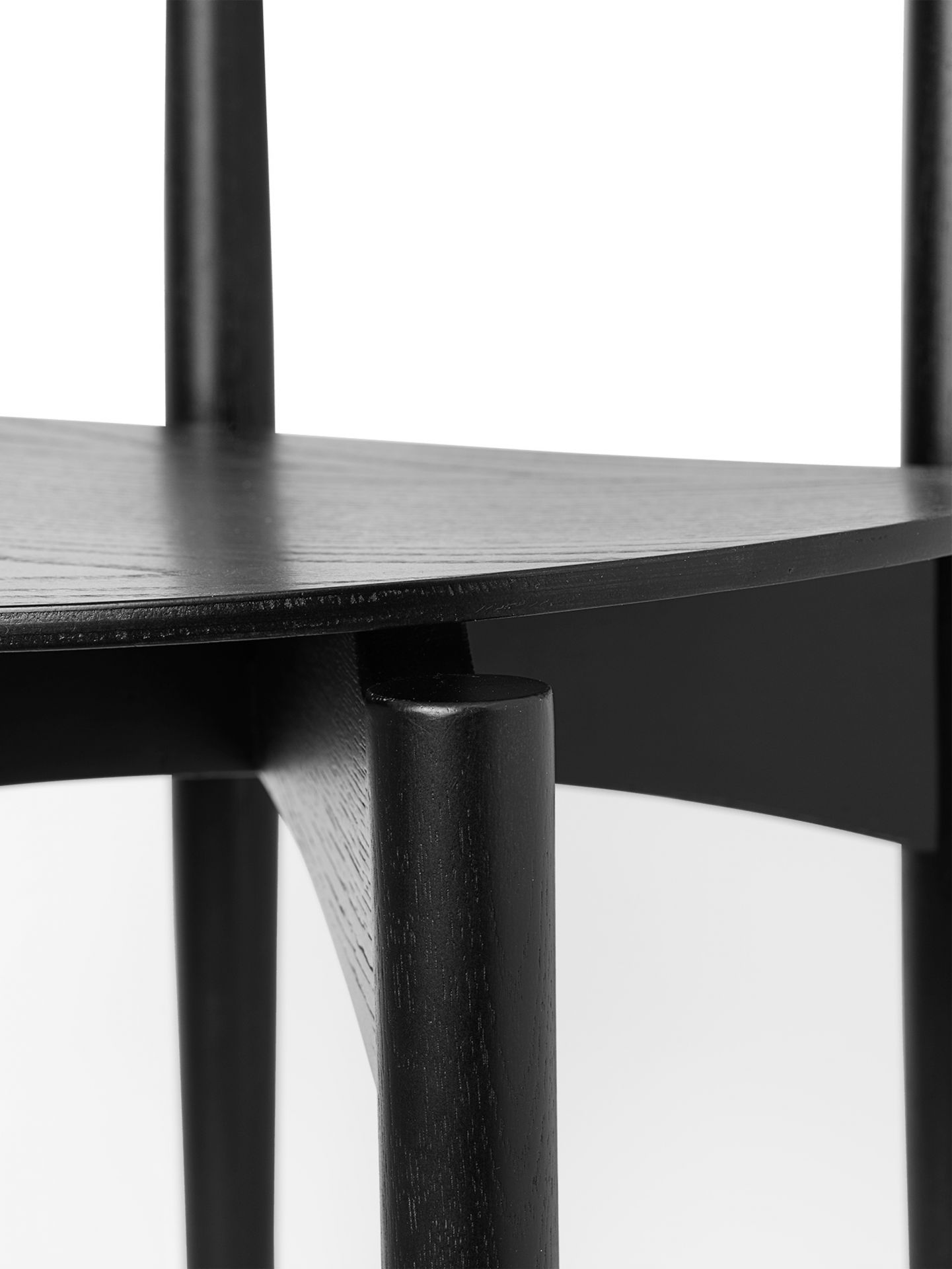 Herman Chaise de salle à manger avec structure en bois noir Ferm Living Herman Chaise de salle à manger avec structure en bois noir Ferm Living