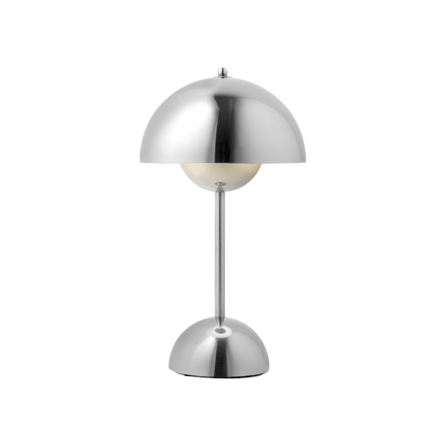 Flowerpot VP9 Portable Lampe à batterie / Lampe de table avec USB AndTradition Chromé