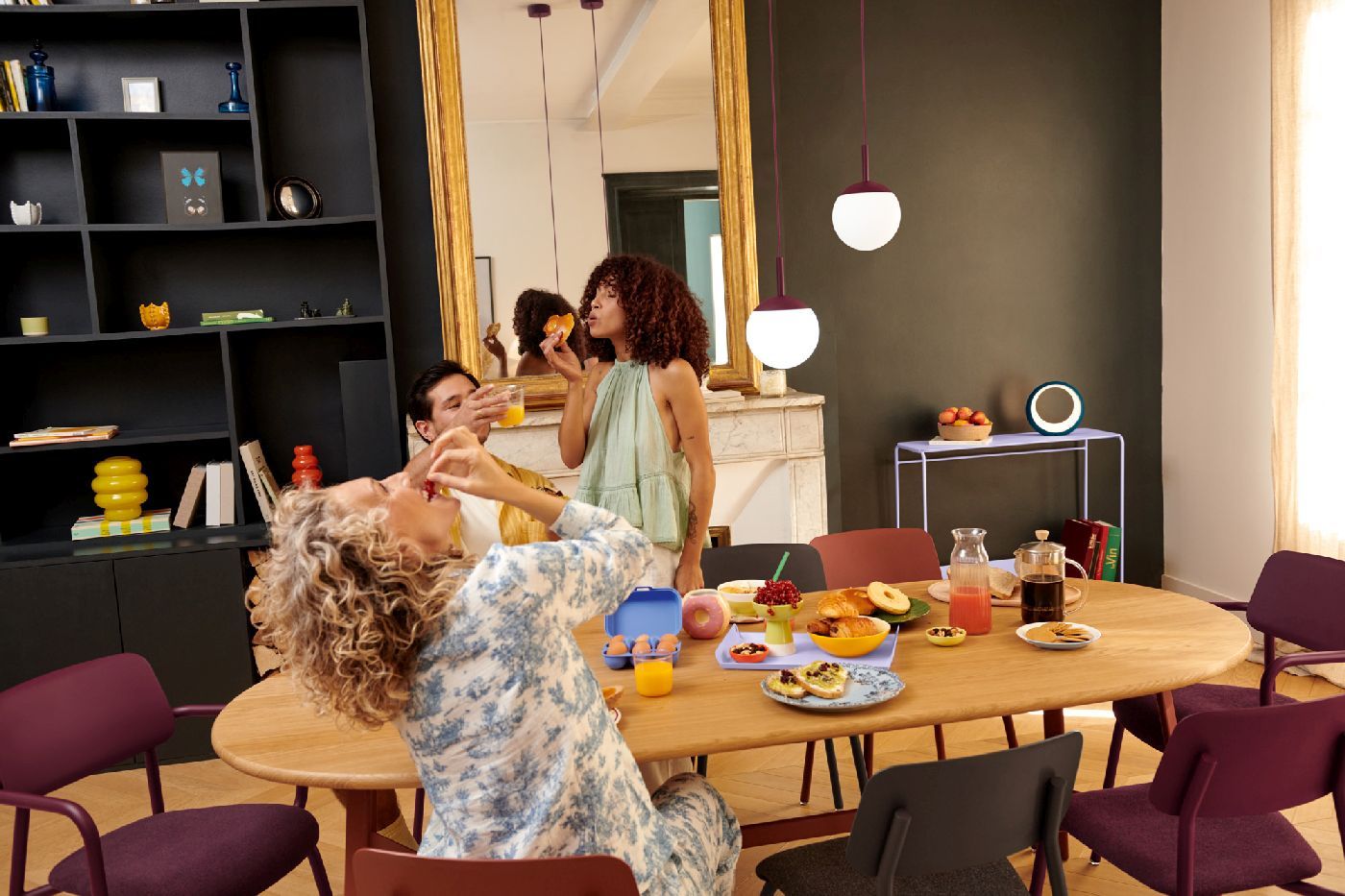 SO'O Table de salle à manger en chêne 220 × 95 cm (ovale) Intérieur Fermob