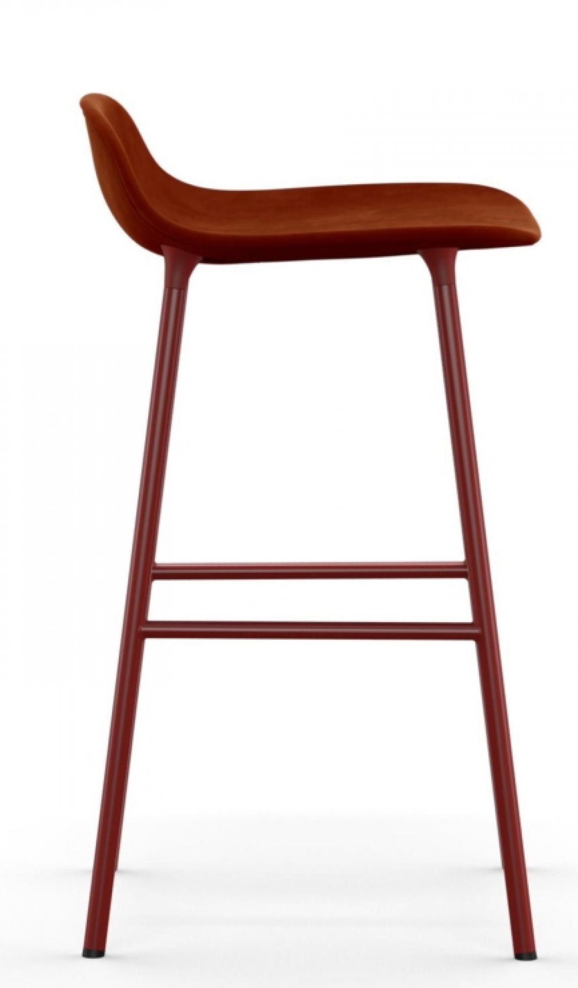 Form Barstool tabouret de bar H 65 cm Acier Rembourré Normann Copenhagen