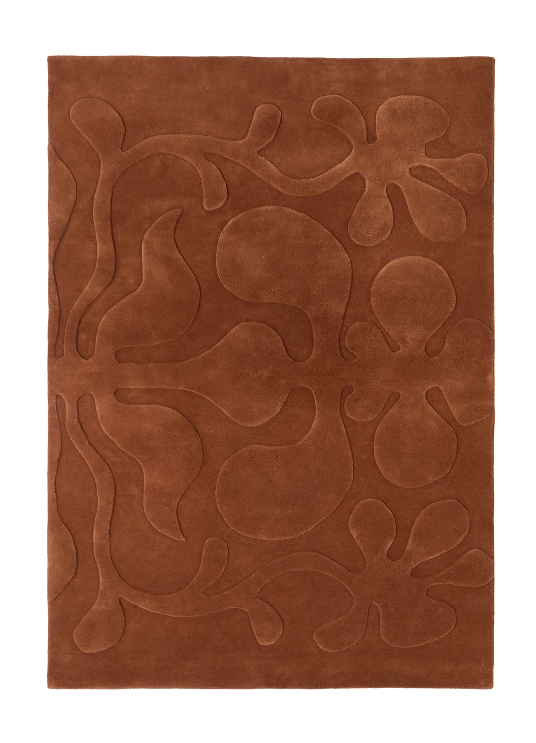 Lucia Eames Rooted Tapis Terracota Nanimarquina