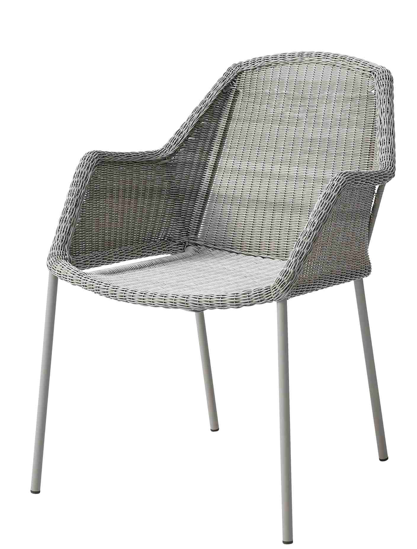Breeze Chaise d'extérieur cadre à quatre pieds Cane-Line Taupe
