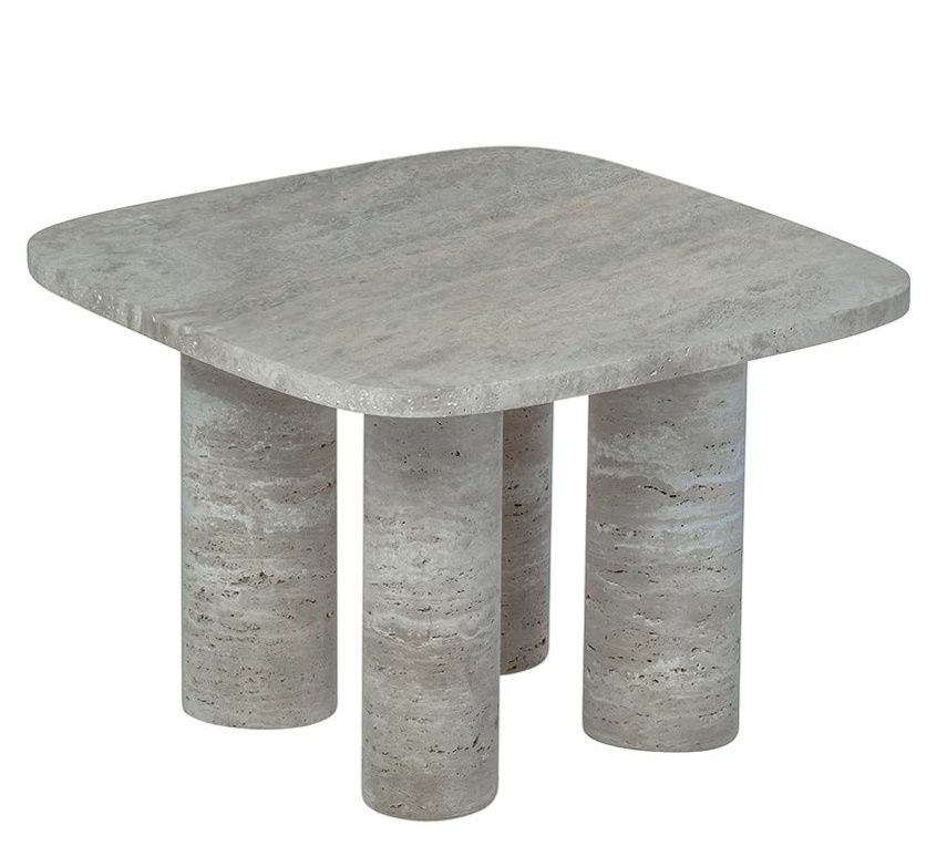 Volos table d'appoint L 52 x P 52 x H 34 cm Blomus