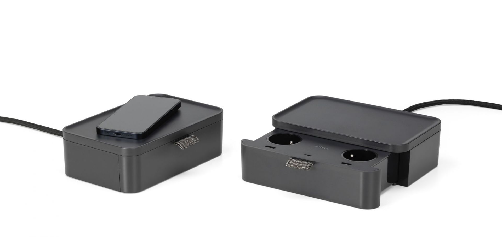 Ampi Chargeur sans fil et prise multiple Vitra