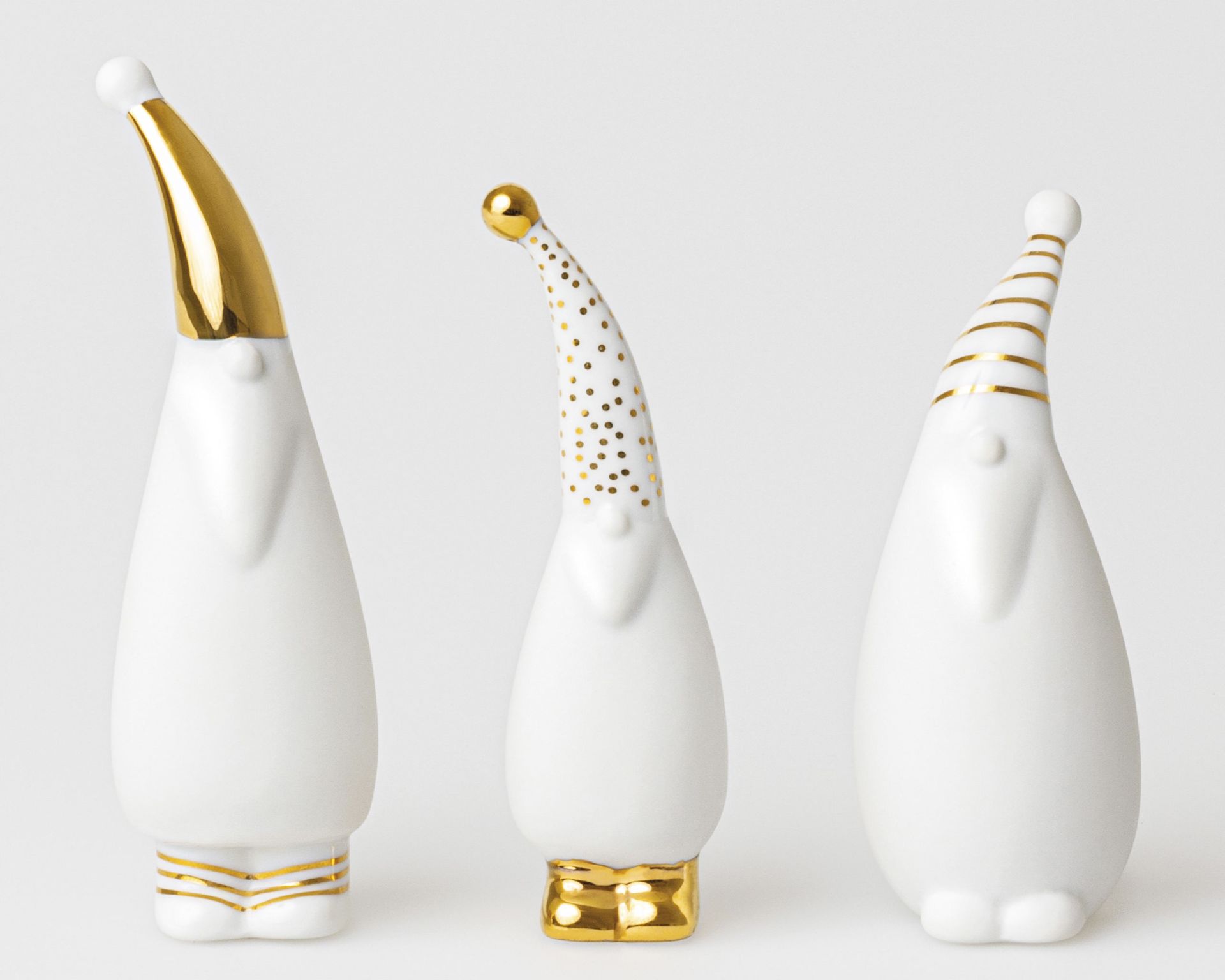 Ensemble de figurines du Père Noël (3 pièces) roues