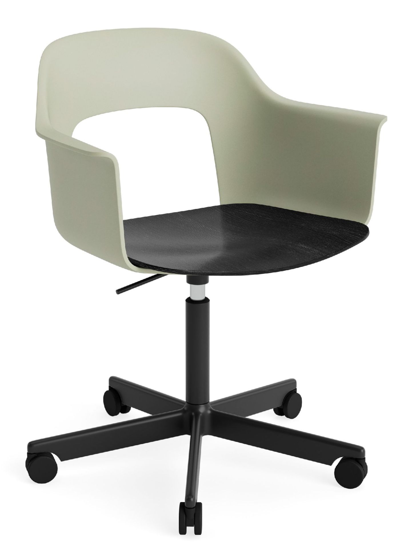 Layout Armchair 242 Fauteuil 4 pieds en étoile Vérin à gaz avec fonction pivotante Hay