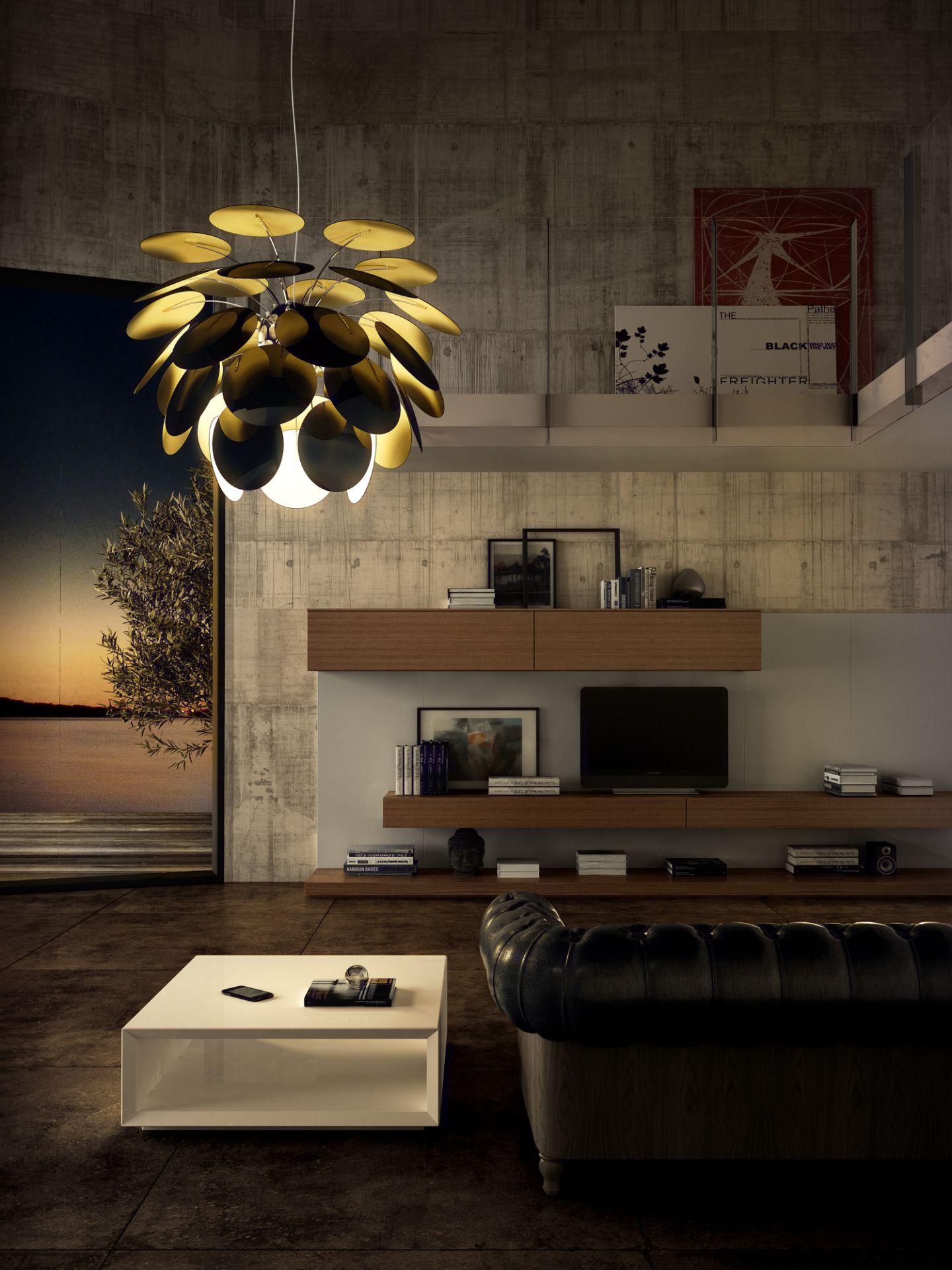 Discocó 68 / Discoco 68 LED Lampe suspension marset blanc