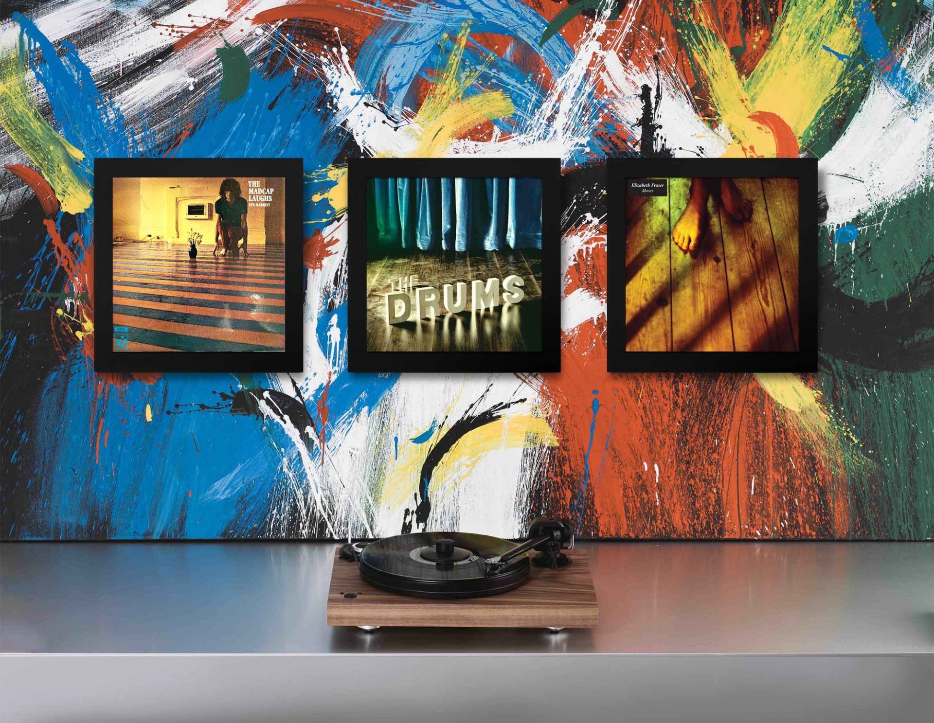 Art Vinyl Schallplattenrahmen 3er-Set weiß Klein & More OFFFRE SPECIALE