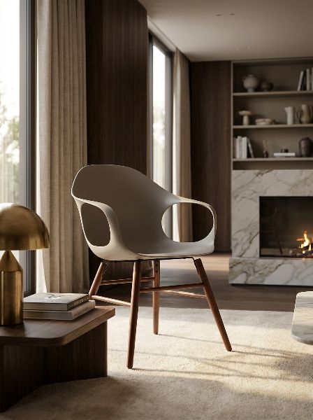 Elephantino Fauteuil bois piètement Kristalia