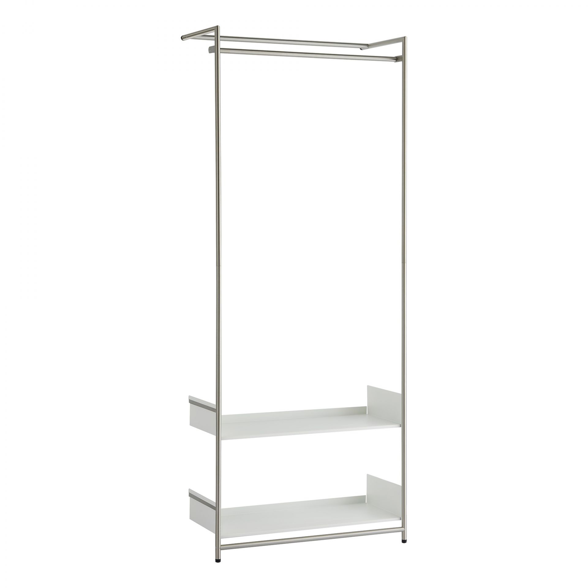Comba Anlehngarderobe Mox Gestell chrom glanz Tablaren weiß