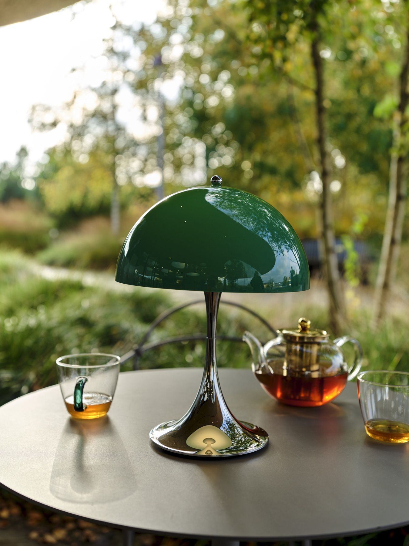 Panthella 250 Portable Chrome Lampe à batterie / lampe de table Louis Poulsen