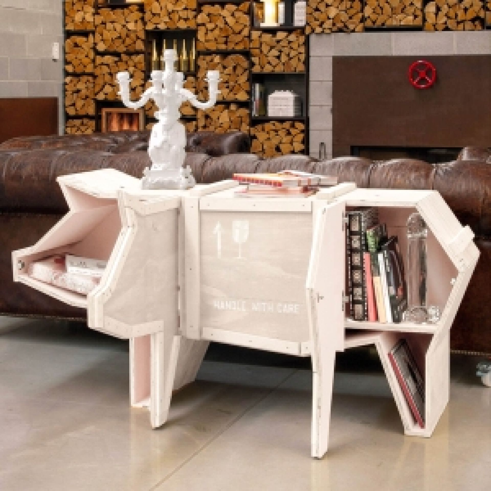 Sending Animals 2.0 Pig armoire blanc Seletti