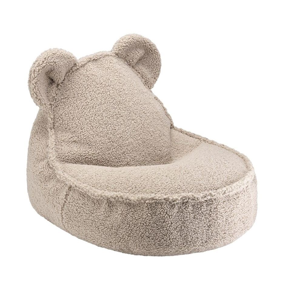 Teddy pouf pour enfant tissu en peluche Wigiwama