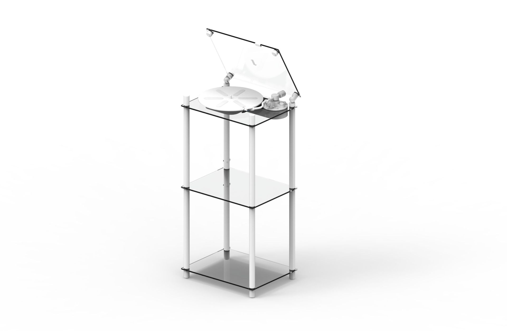 Table tournante transparente Transparent