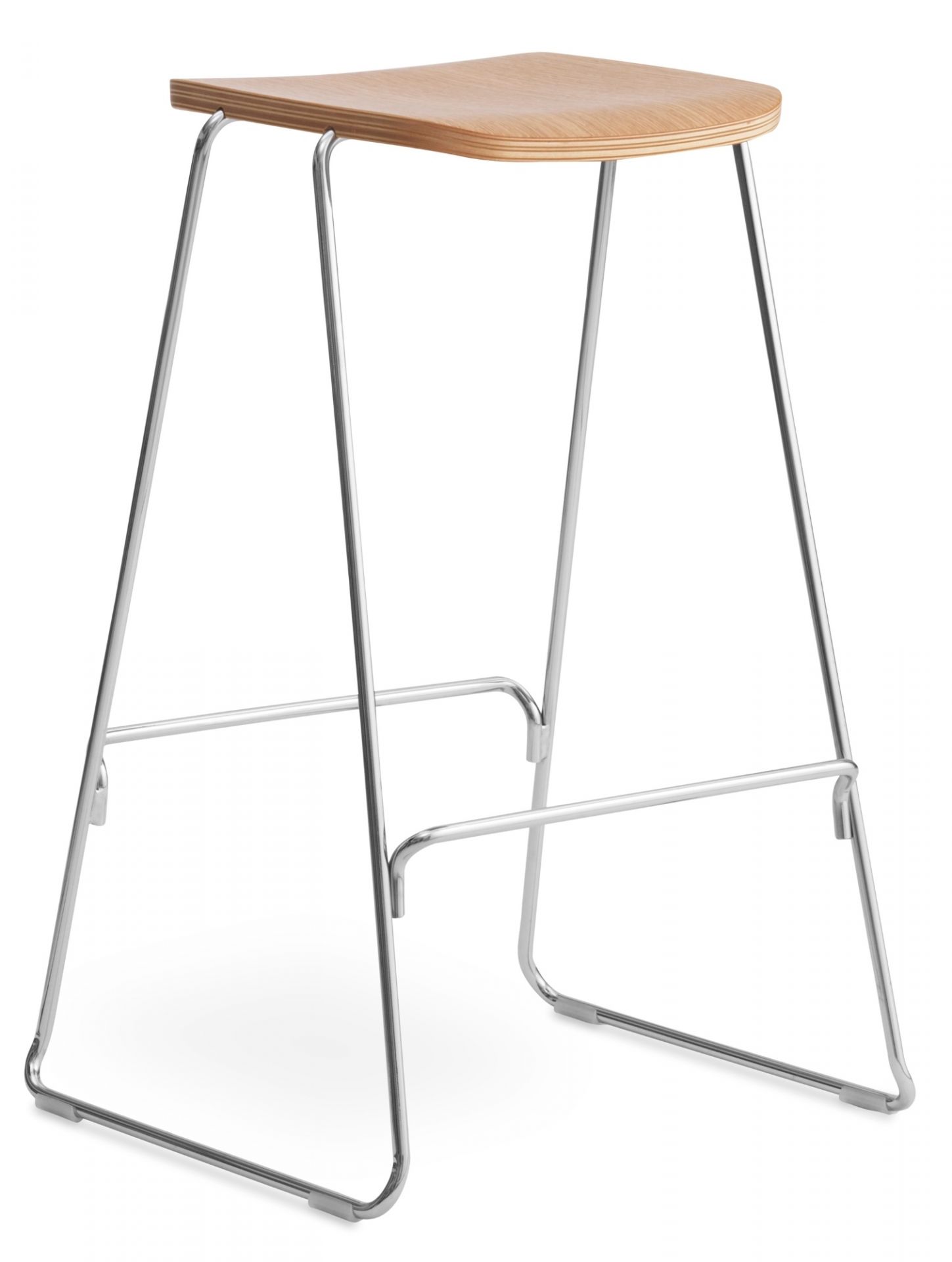 Just Barstool Barhocker Normann Copenhagen-schwarz/schwarz-mit Lehne, 75 cm