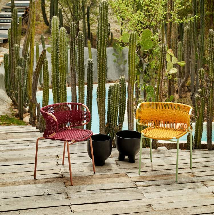 Cielo Stacking Armchair Chaise à accoudoirs empilable Outdoor ames