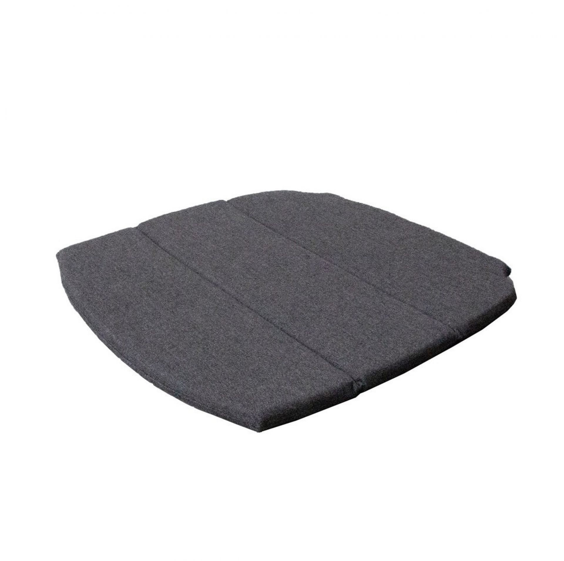 Schwarzes Breeze Kissen von Cane-Line für Outdoor Stuhl mit Vierfußgestell, bequeme Sitzauflage.