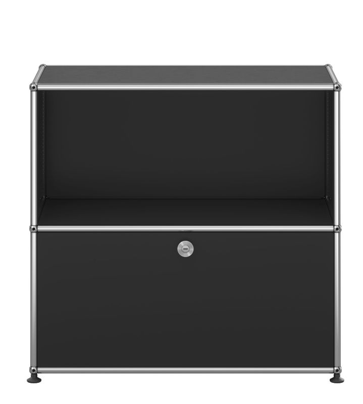 USM Haller Buffet M62 1 rabat / 1 ouverture - Noir graphite