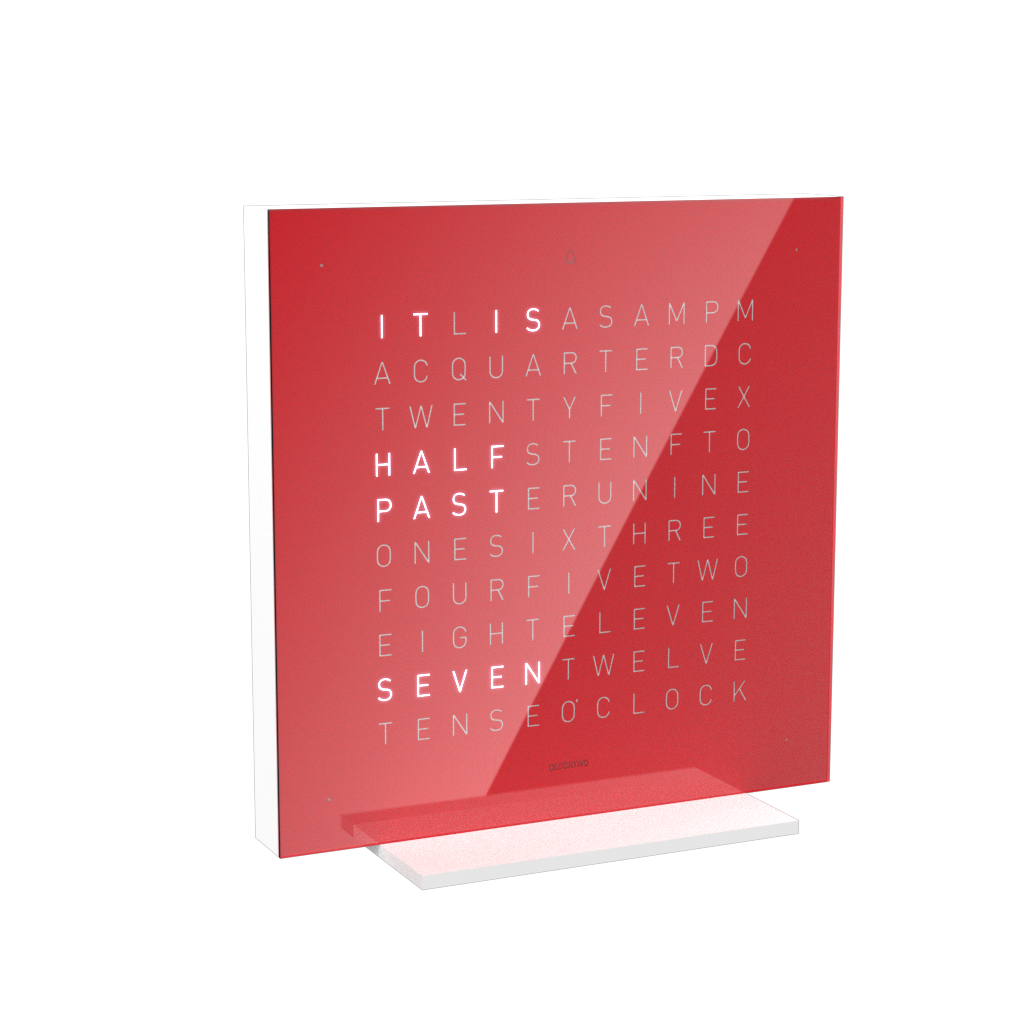  Earth 13.5 Pure Edition Horloge de table version / Montre Anglais QLOCKTWO