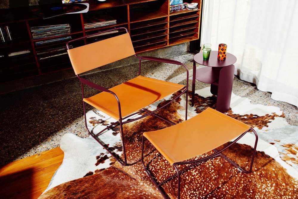 Surprising profond fauteuil en cuir Extérieur Fermob