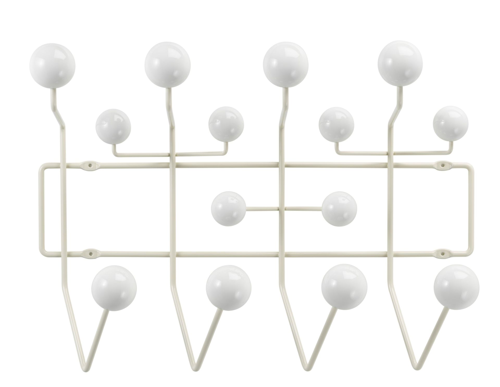 Eames Hang it all Porte-manteau Blanc chaud Vitra NOUVELLE VERSION 