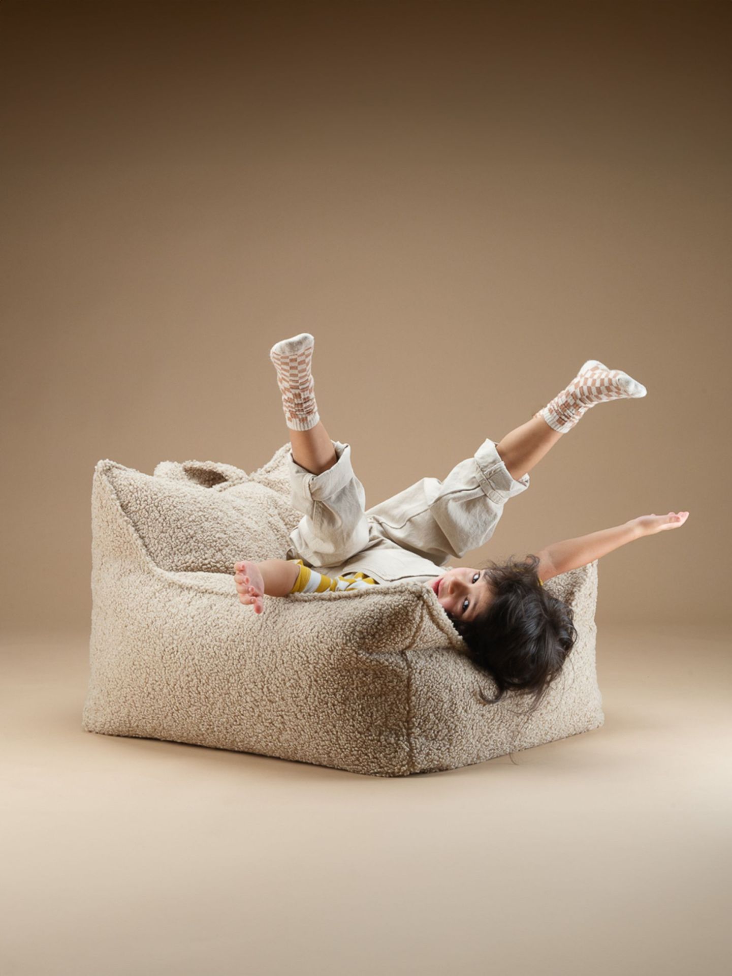 Fauteuil-sac en tissu Teddy Wigiwama
