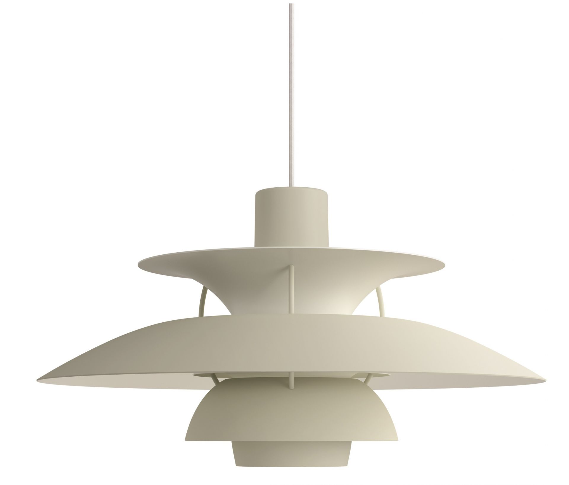 PH 5 Monochrome Lampe suspension Louis Poulsen Pale Pewter