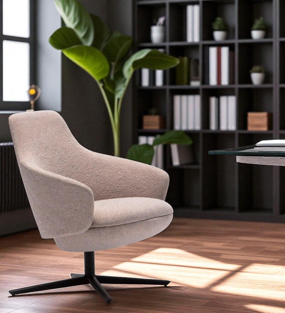 Calma BU2330 Lounge Chair fauteuil pivotant Andreu World