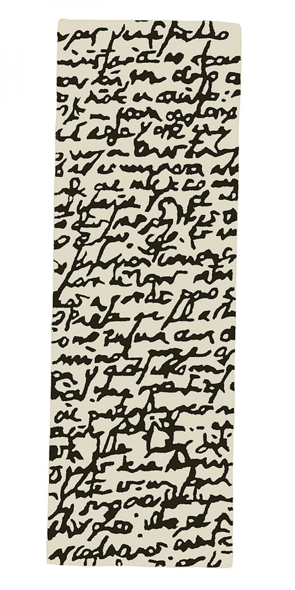 Tapis Noir sur blanc Manuscrit Nanimarquina