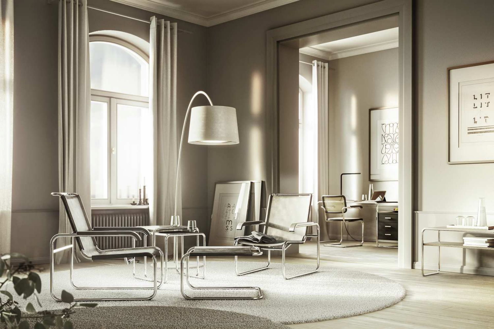 S 35 LH Tabouret Thonet