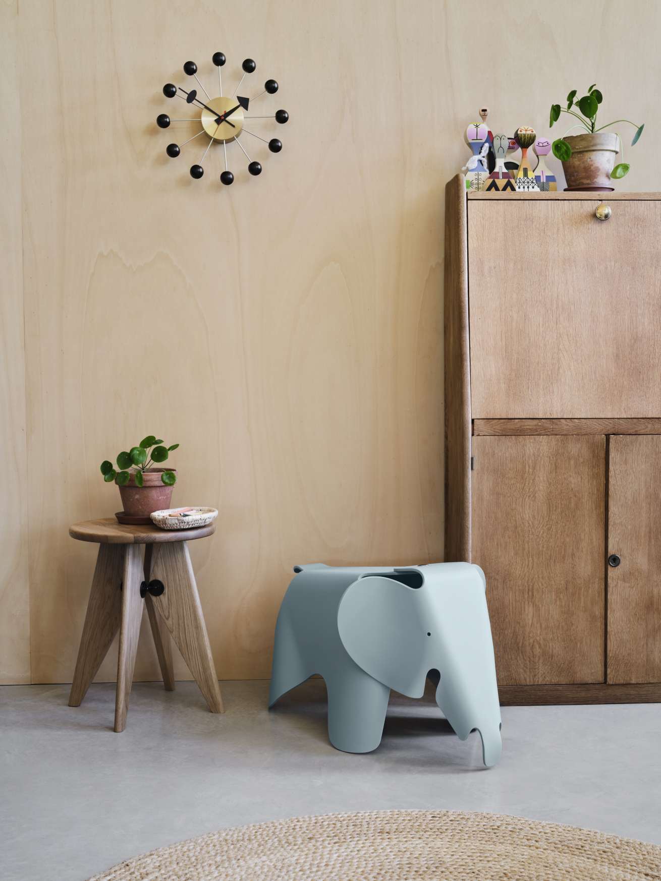 Ball Clock horloge murale - noir Vitra