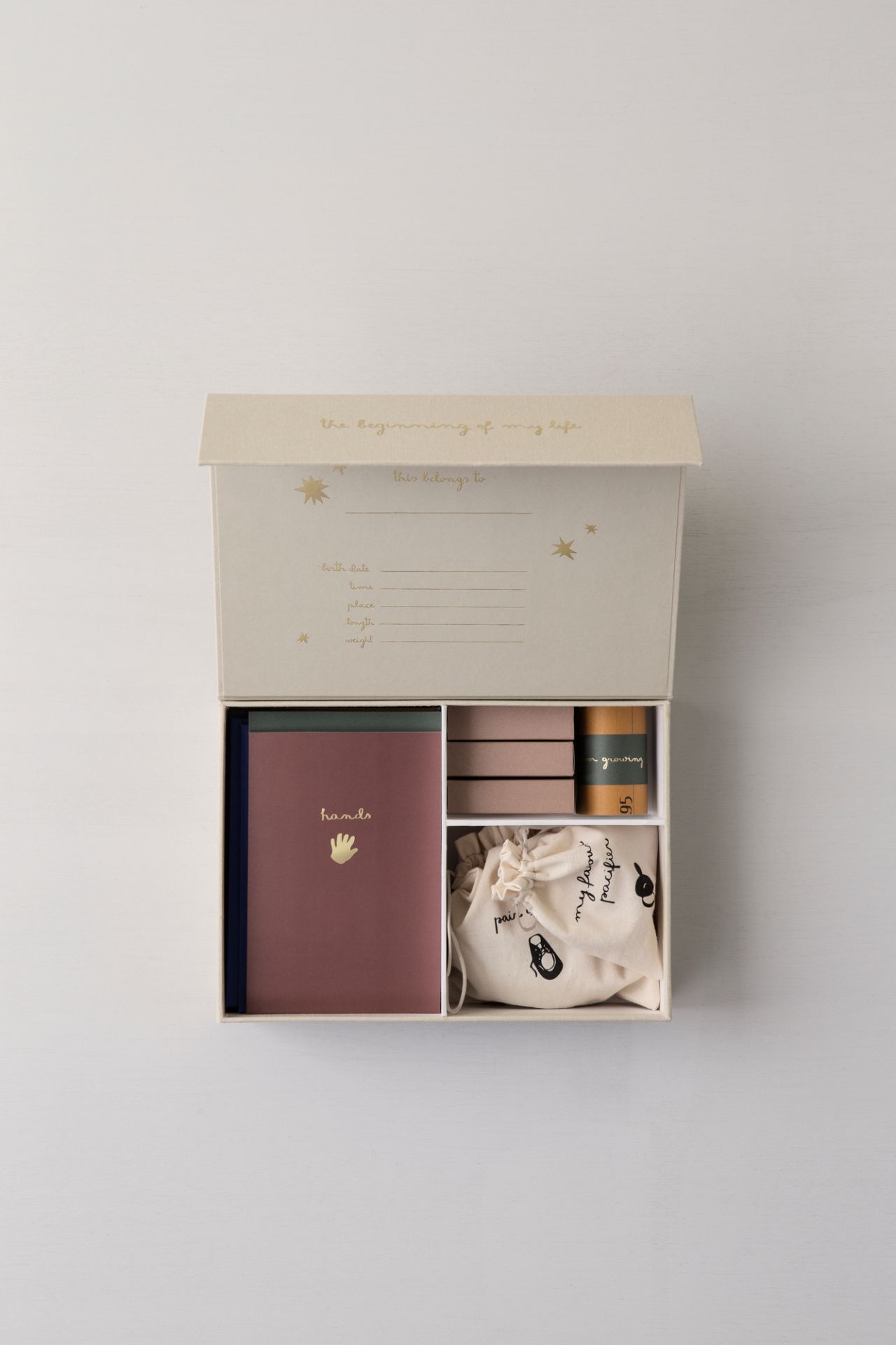 "The Beginning of my life" boîte à souvenirs Ferm Living