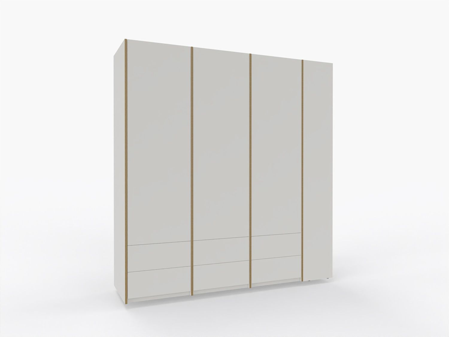 MODULAR PLUS Armoire combinée avec étagère annexe à droite L 212,2 cm Müller Möbelwerkstätten