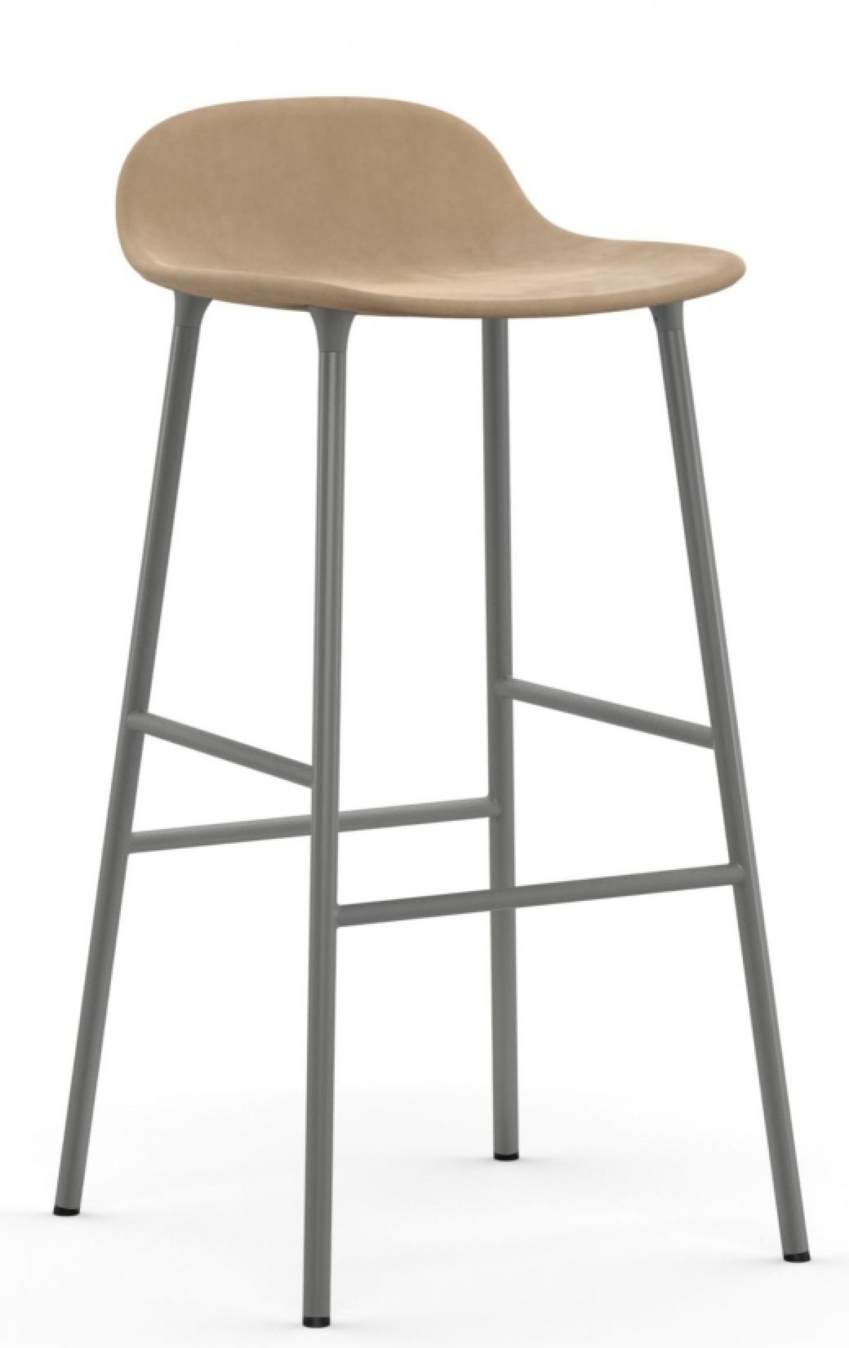 Form Barstool tabouret de bar H 75 cm Acier Rembourré Normann Copenhagen