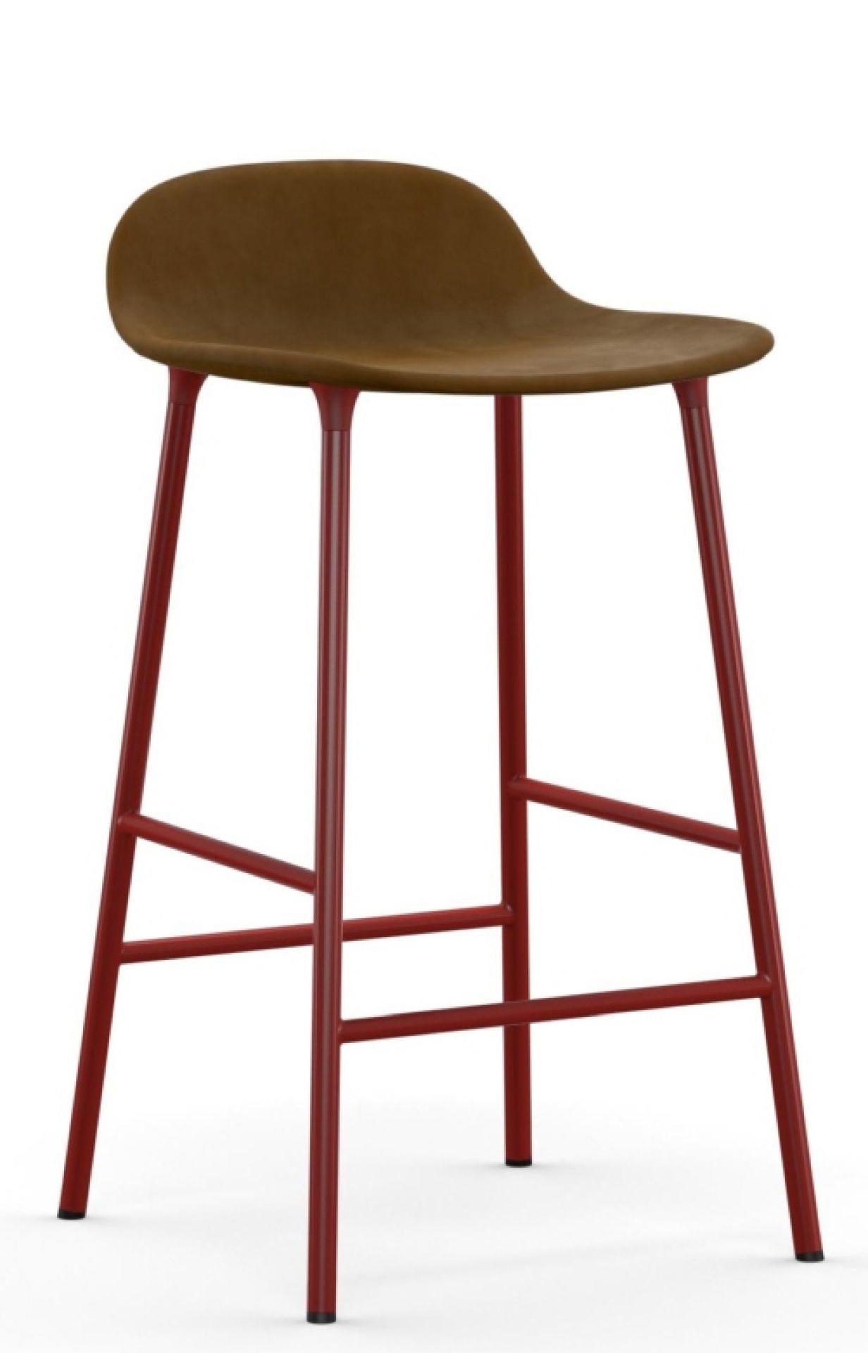 Form Barstool tabouret de bar H 65 cm Acier Rembourré Normann Copenhagen