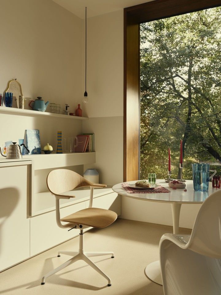 Mynt dossier et assise Plywood chaise de bureau Vitra