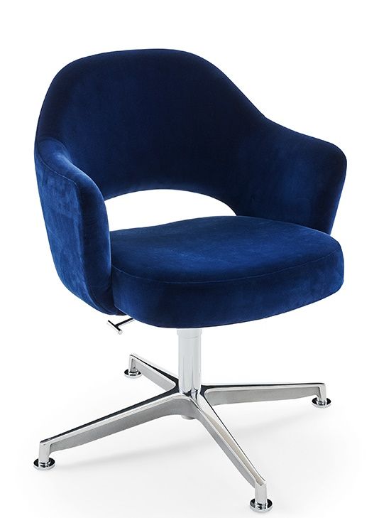 Saarinen Relax chaise de conférence 4-étoiles pied pivotant avec accoudoirs Knoll Interntional 