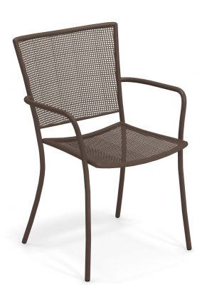 Athena Armchair Chaise avec accoudoirs Outdoor COFFEE Emu OFFRE SPECIALE