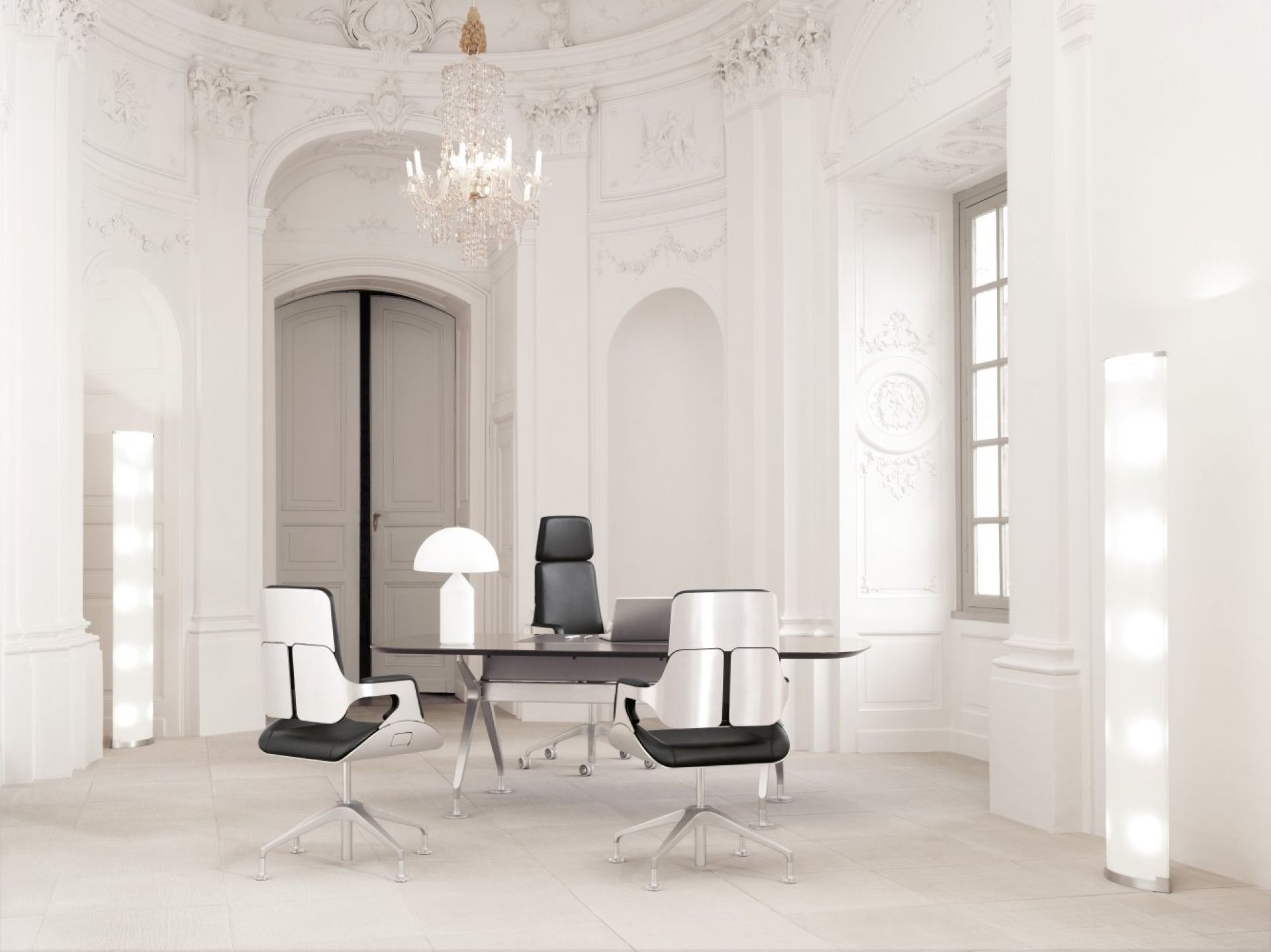 Silver SV10P Chaise de bureau moyennement haute Interstuhl