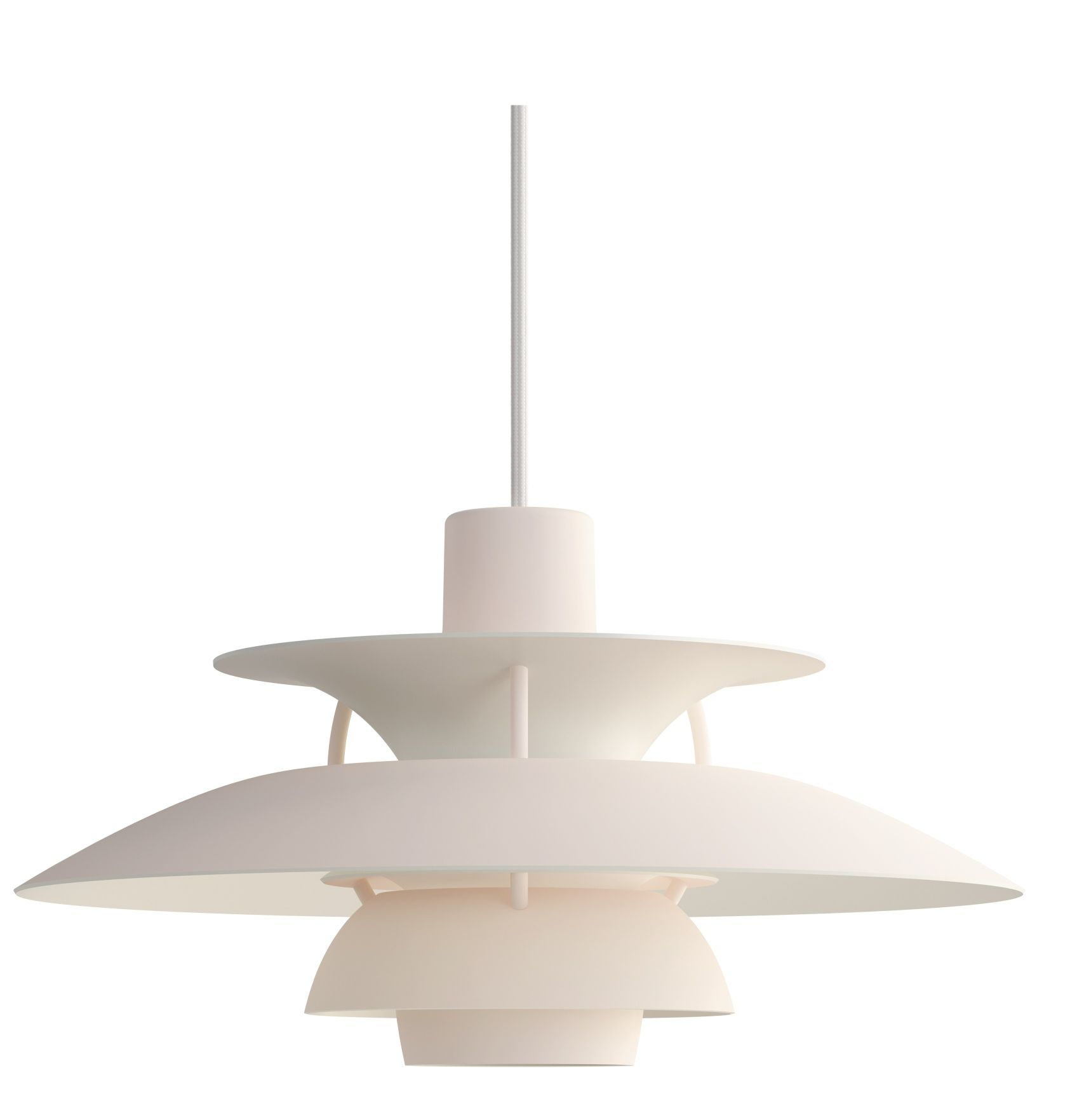 PH 5 Mini Monochrome Lampe suspension Louis Poulsen Pale Blush