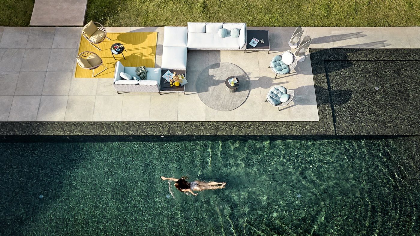 KIDA Outdoor Footstool Tabouret Dedon