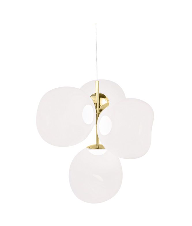 Melt Small Chandelier Lampe suspendue Or Tom Dixon